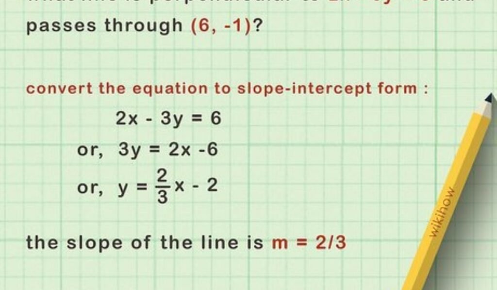 Find a Perpendicular Line