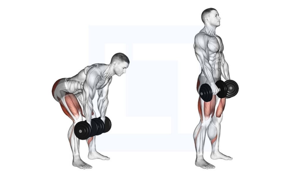 romanian deadlifts dumbbells