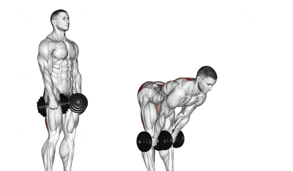 romanian deadlifts dumbbells